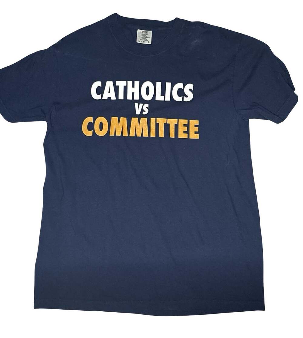 Catholics vs Committee Barstool Sports T-Shirt – Men's Large